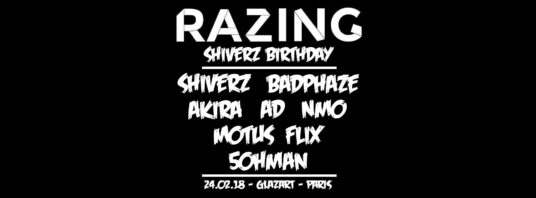 [PARIS]RAZING #12 : SHIVERZ BIRTHDAY – GLAZART